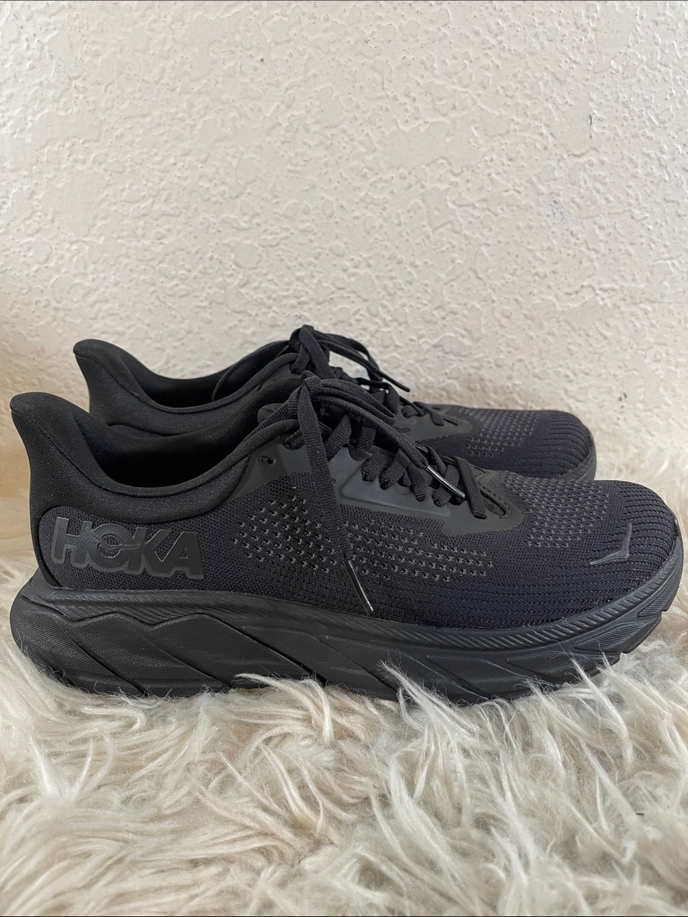 HOKA ONE ONE Arahi 7 'Triple Black' Size 8 Performance Sneakers NEW - Picture 5 of 14